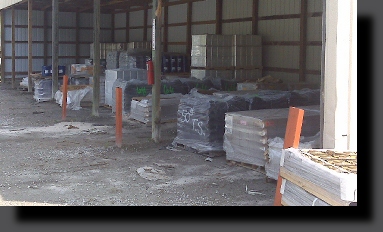 outside warehouse looking at bays outside warehouse looking at bays